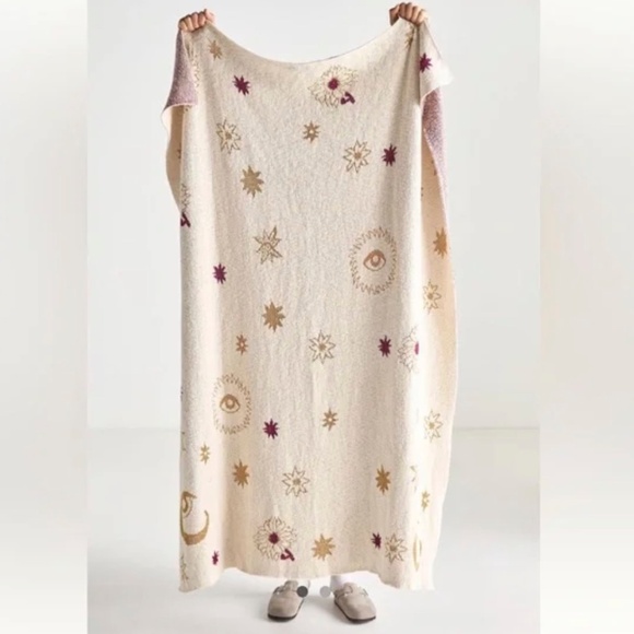 Anthropologie “Fortune” Cotton Knit Throw Blanket (95% Cotton) — NWT + Gift Box - Picture 1 of 8